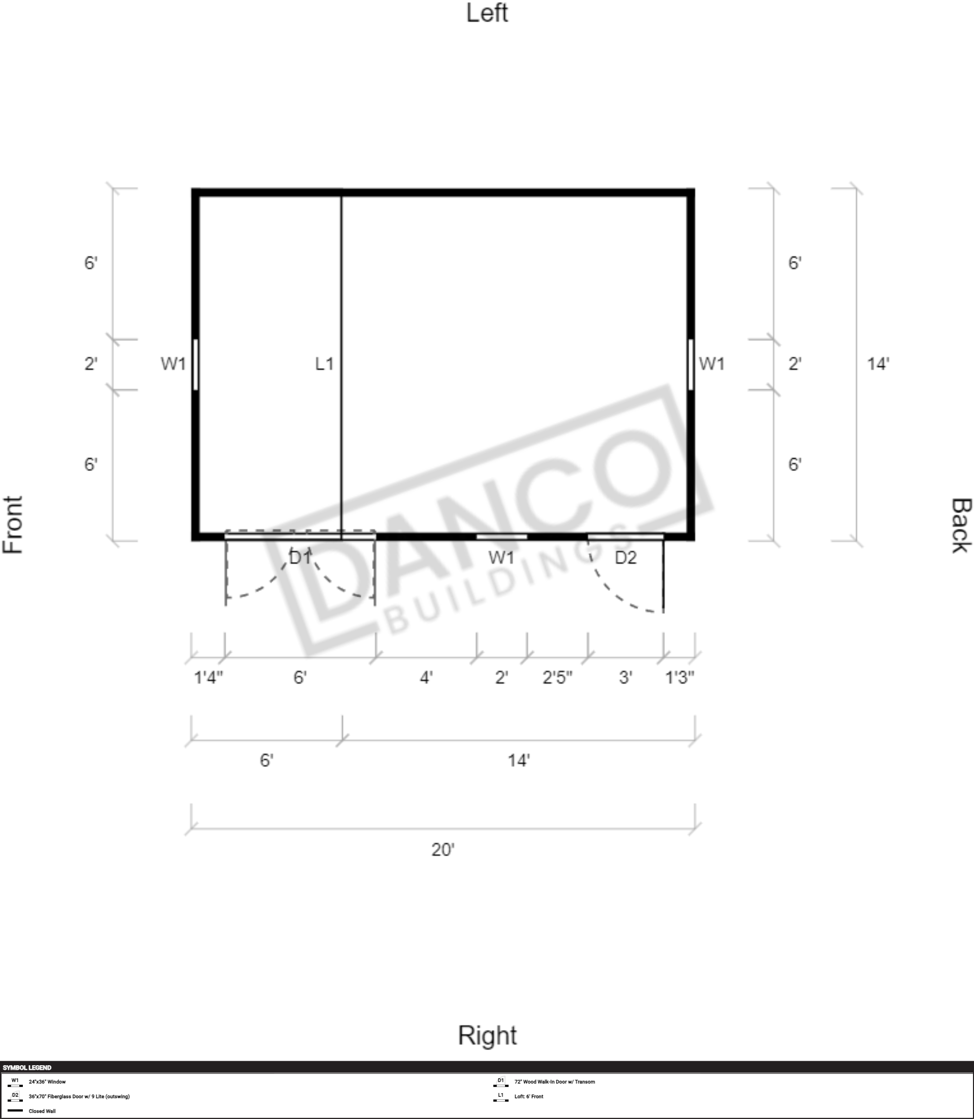 Side Lofted Barn 14x20 - Image 2