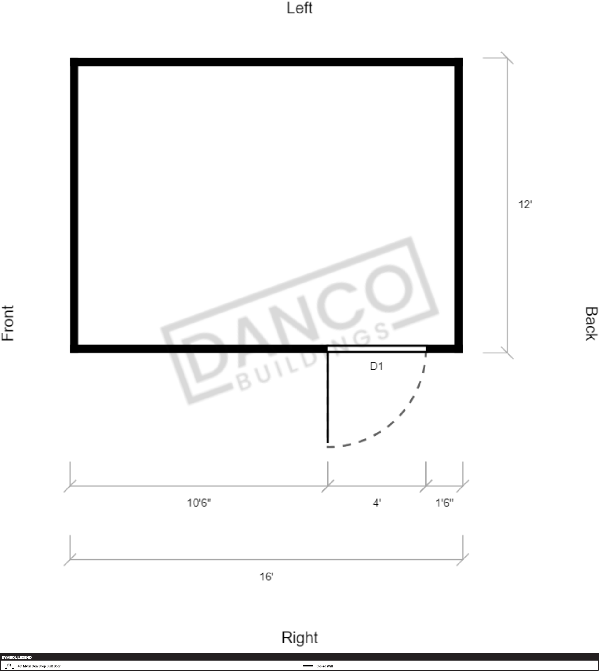 Extra Economy Metal Utility 12x16 - Image 2