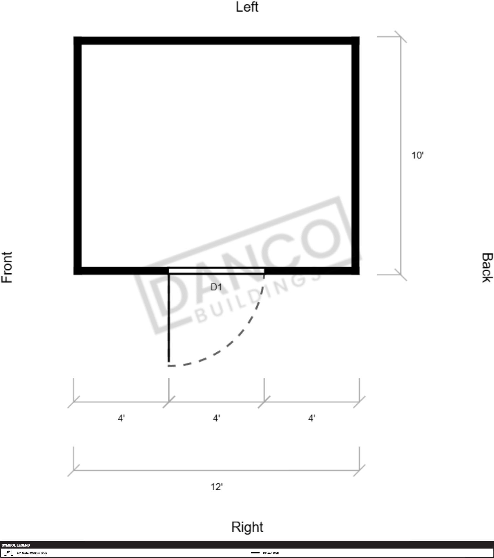 Extra Economy Metal Garden Shed 10x12/240922 - Image 2