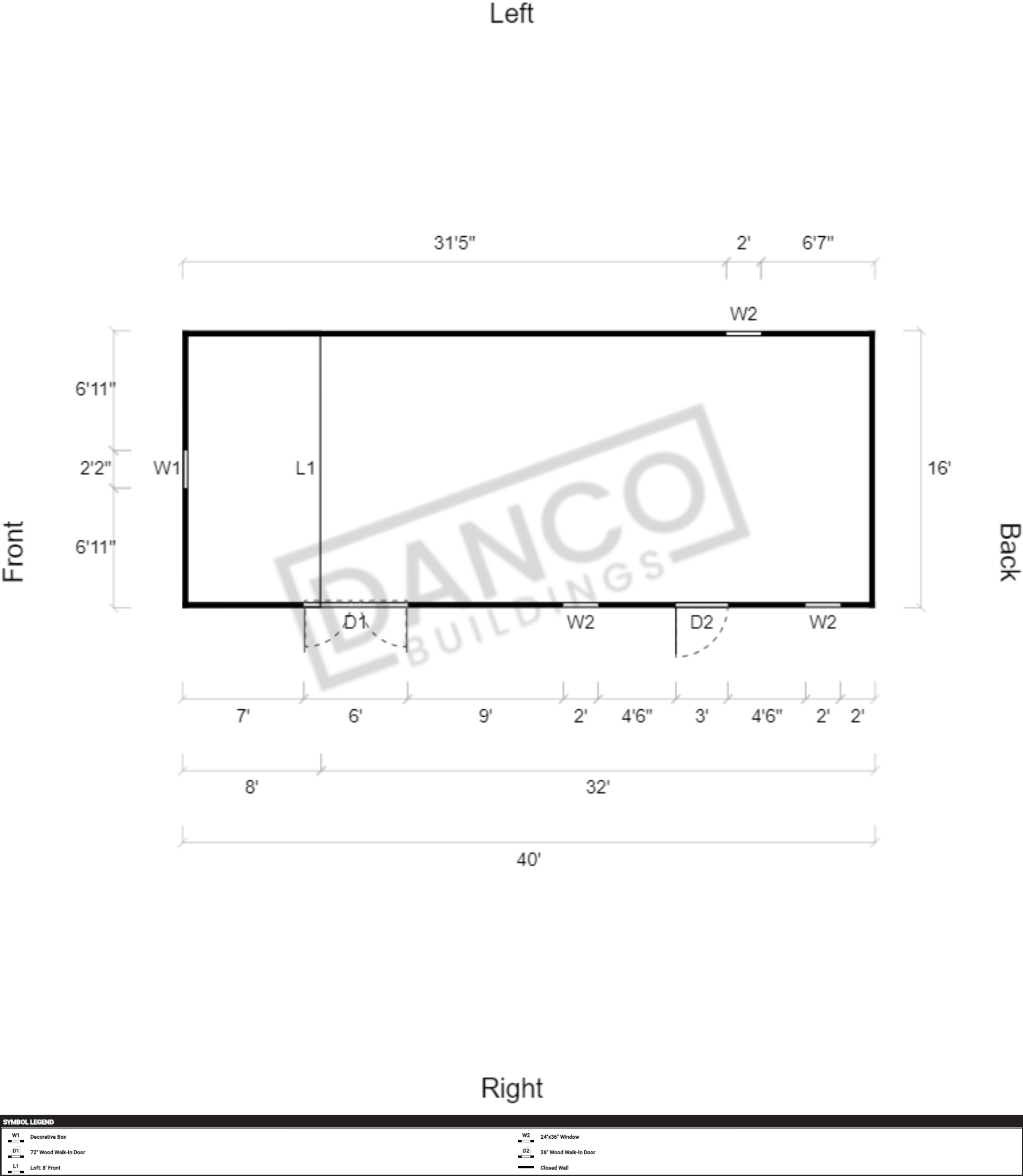 Lofted Barn 16x40 - Image 2