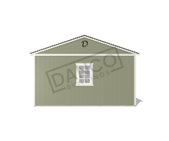 Center Side Porch Cabin 16x28 - Image 6