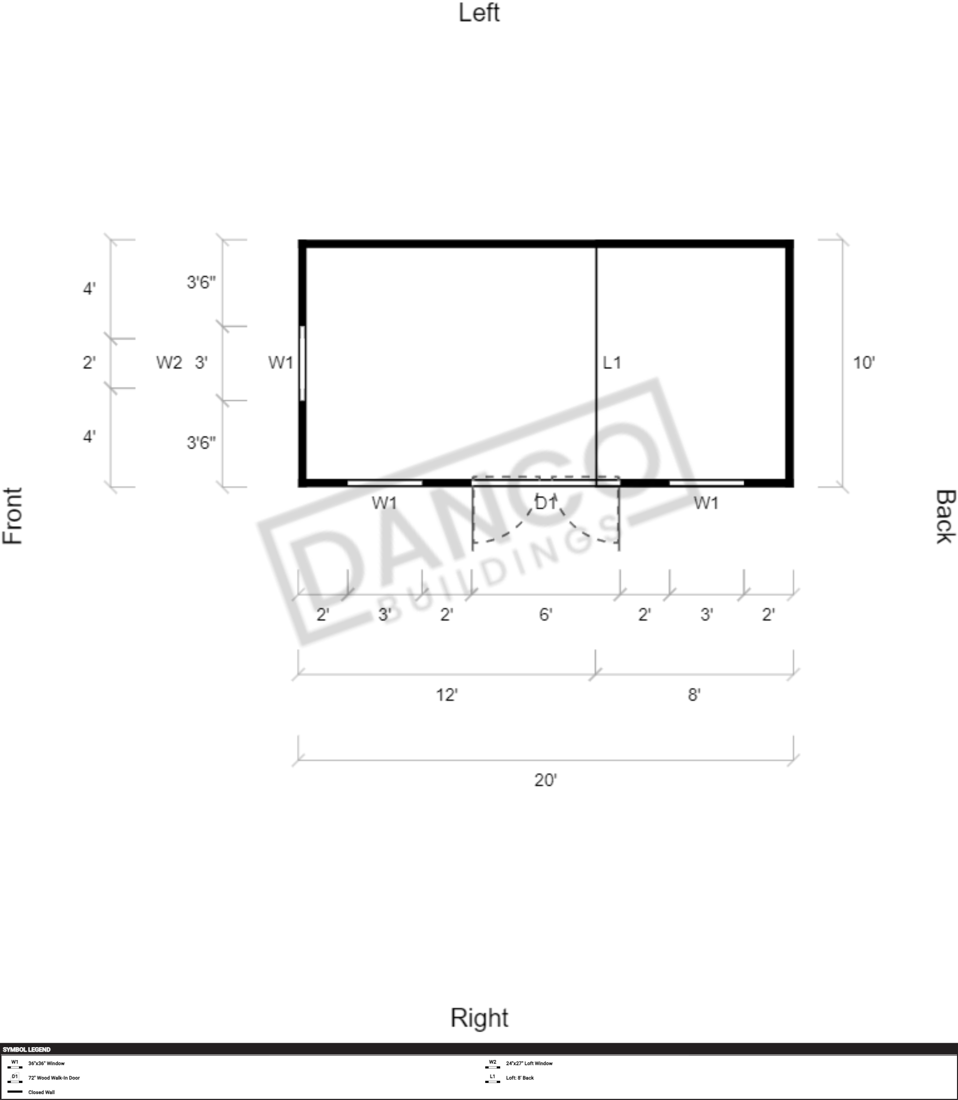 Side Lofted Barn 10x20 - Image 2