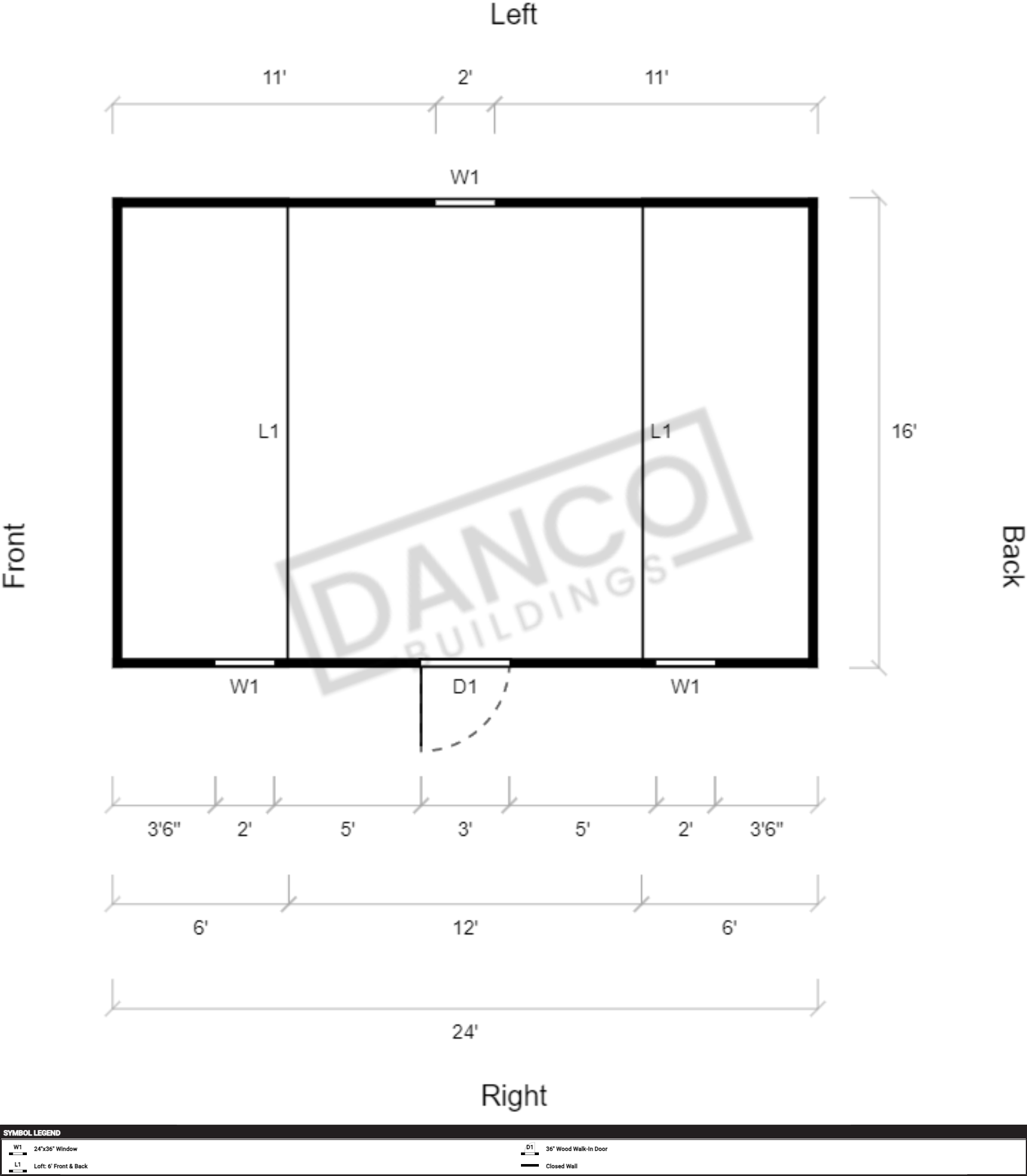Side Lofted Barn 16x24 - Image 2