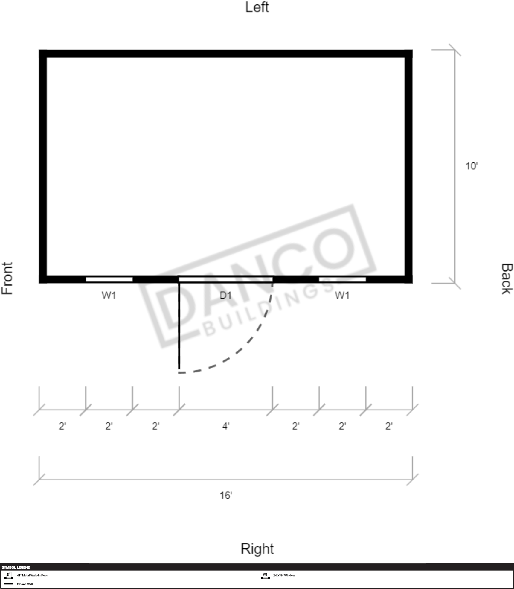Extra Economy Metal Utility 10x16 - Image 2