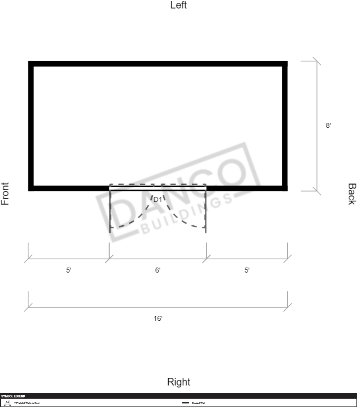 Utility Shed Premium 8x16 - Image 2