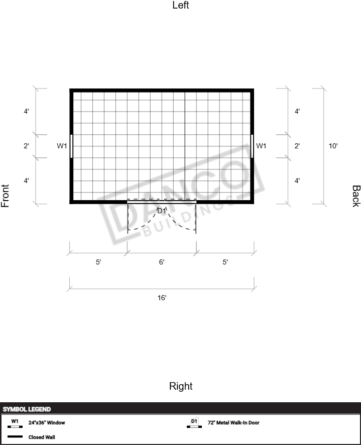Extra Economy Metal Utility 10x16/240887 - Image 2