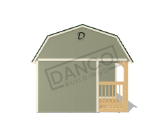 Corner Porch Lofted Barn Cabin 12x32 - Image 6