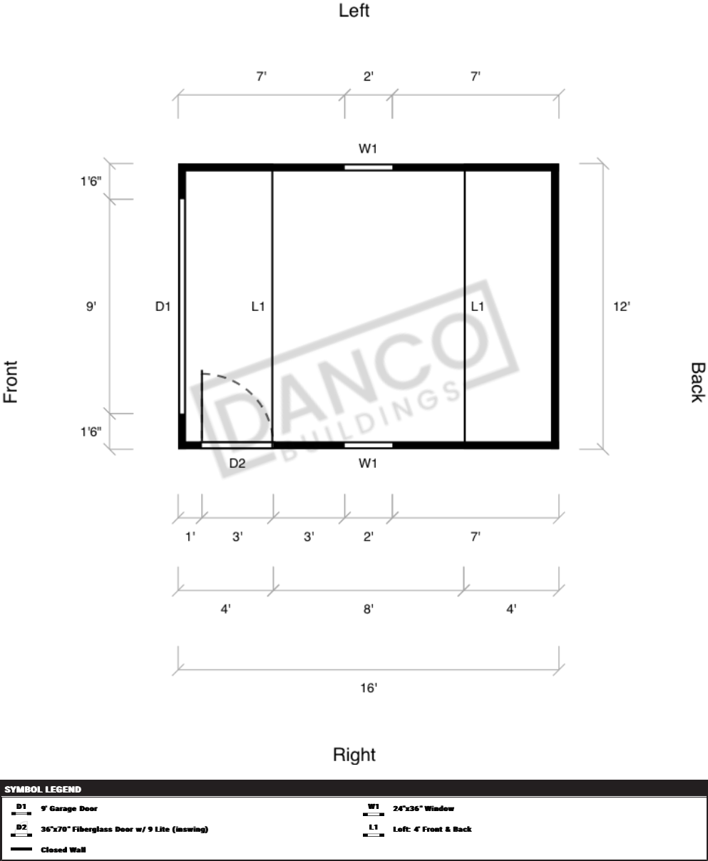 Lofted Barn Garage 12x16 - Image 2