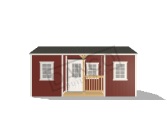 Center Side Porch Cabin 12x20 - Image 3