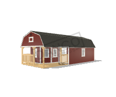 Wraparound Porch Lofted Barn Cabin 14x32