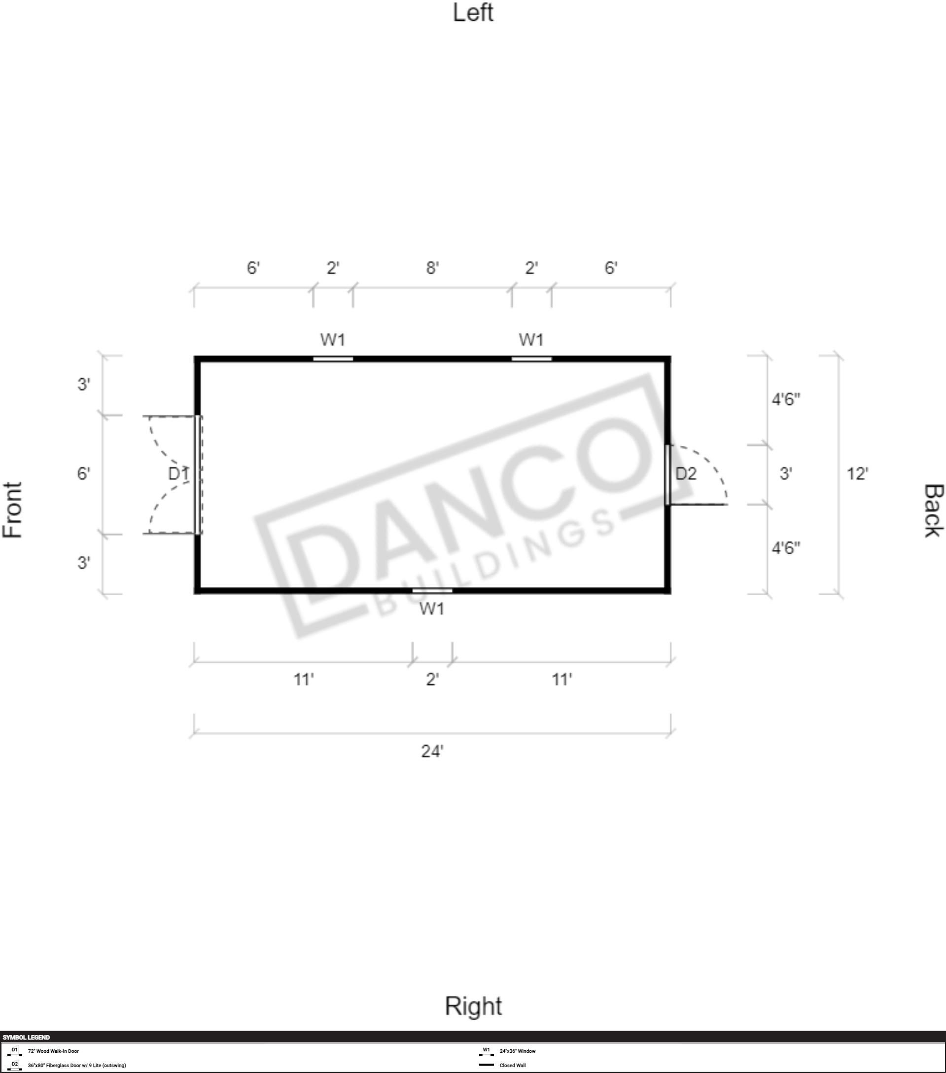 Economy Wood Utility 12x24 - Image 2