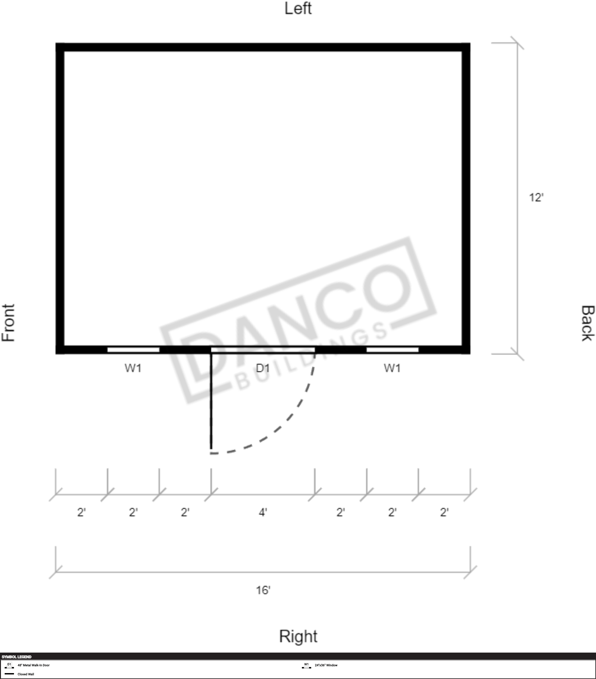 Extra Economy Metal Utility 12x16 - Image 2