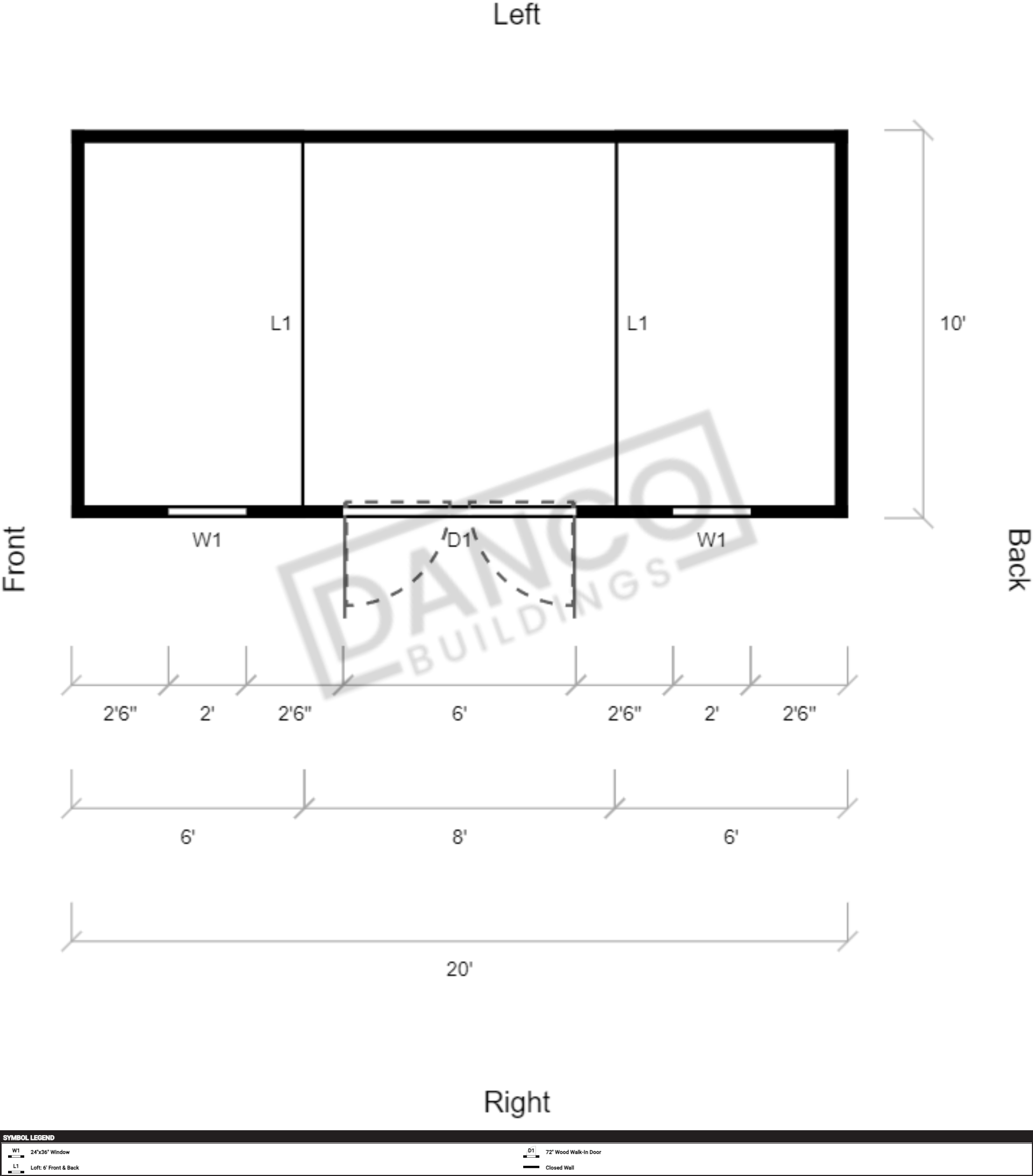 Side Lofted Barn 10x20 - Image 2