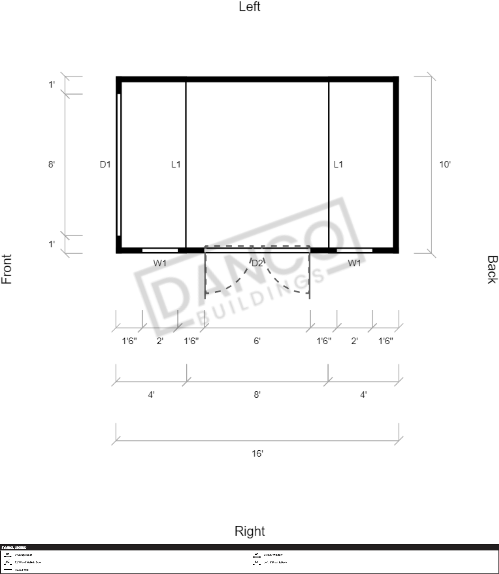 Side Lofted Barn 10x16 - Image 2