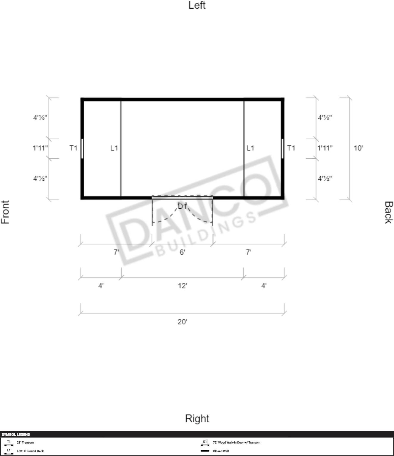 Side Lofted Barn 10x20 - Image 2