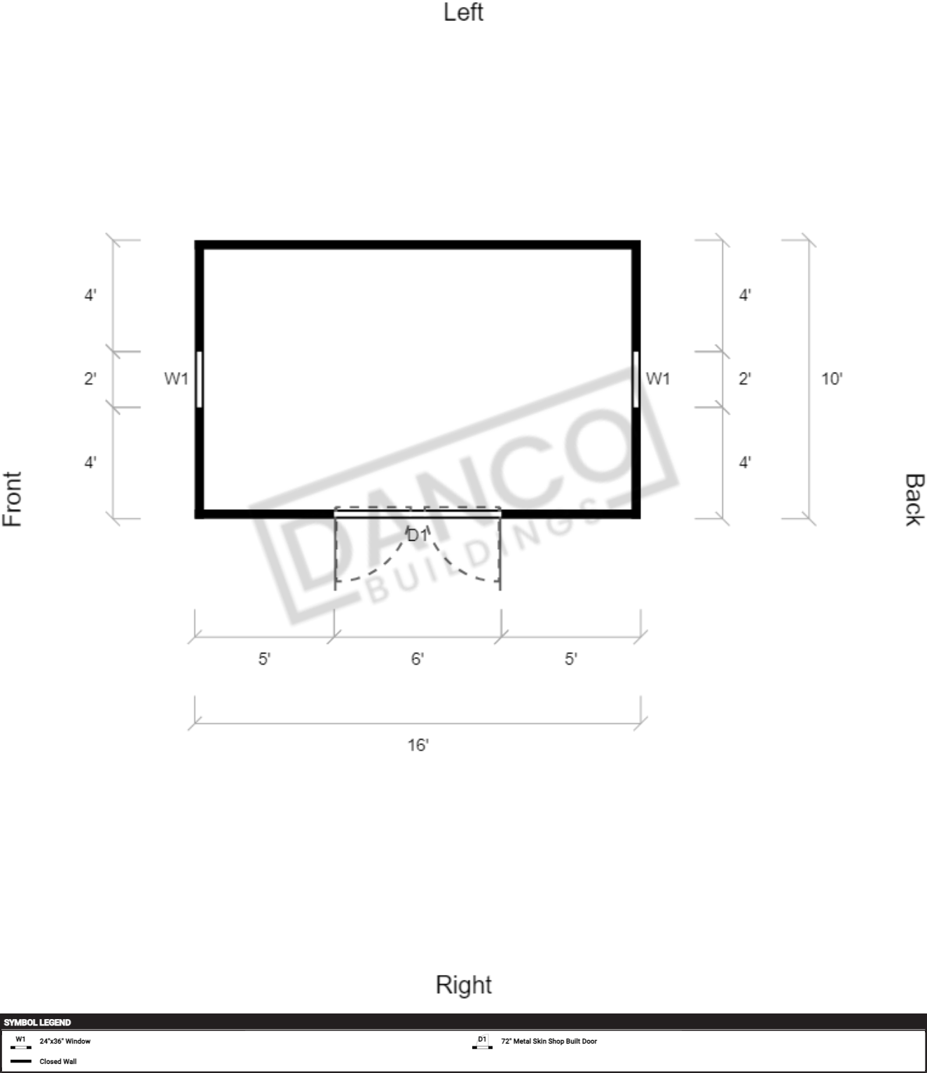 Extra Economy Metal Utility 10x16/240886 - Image 2