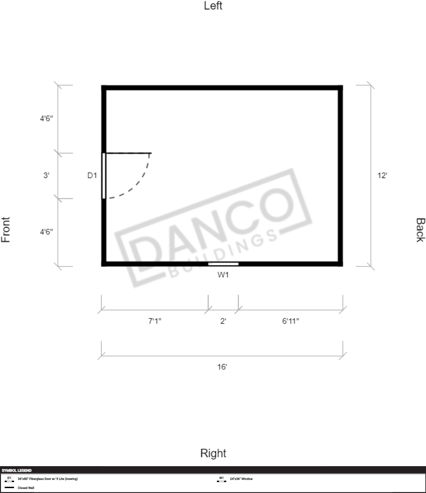 Utility Shed Premium 12x16 - Image 2