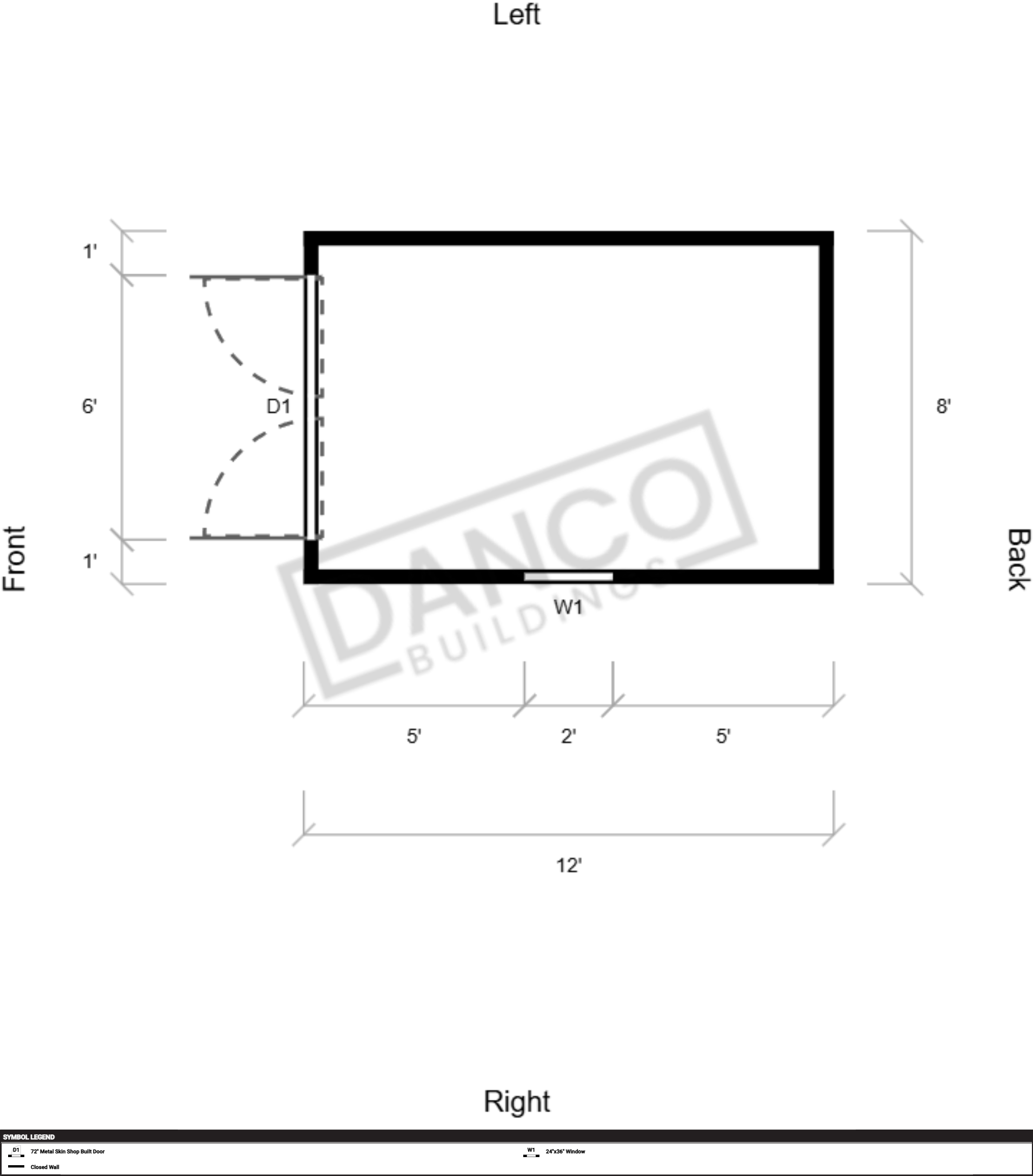 Extra Economy Metal Utility 8x12 - Image 2