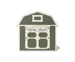 Economy Wood Lofted Barn 10x16 - Image 6