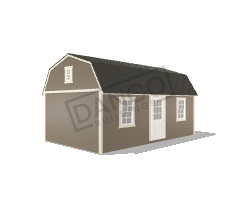 Economy Wood Lofted Barn 12x20