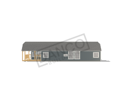 Wraparound Porch Lofted Barn Cabin 16x50 - Image 3