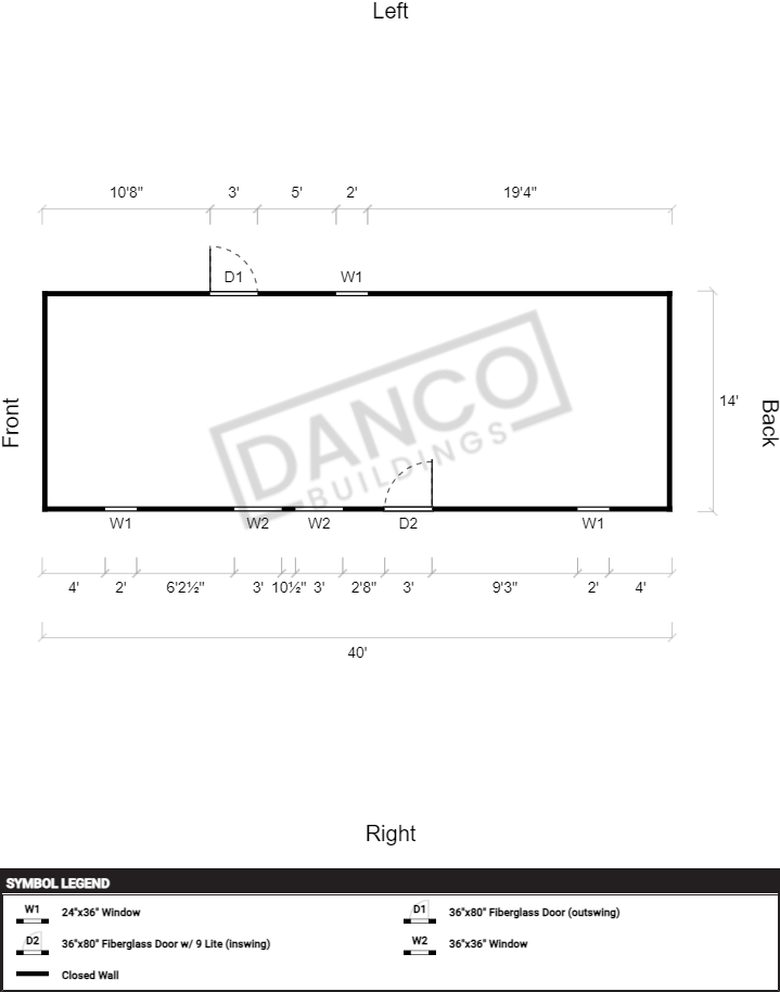Garden Shed 14x40 241019 - Image 2