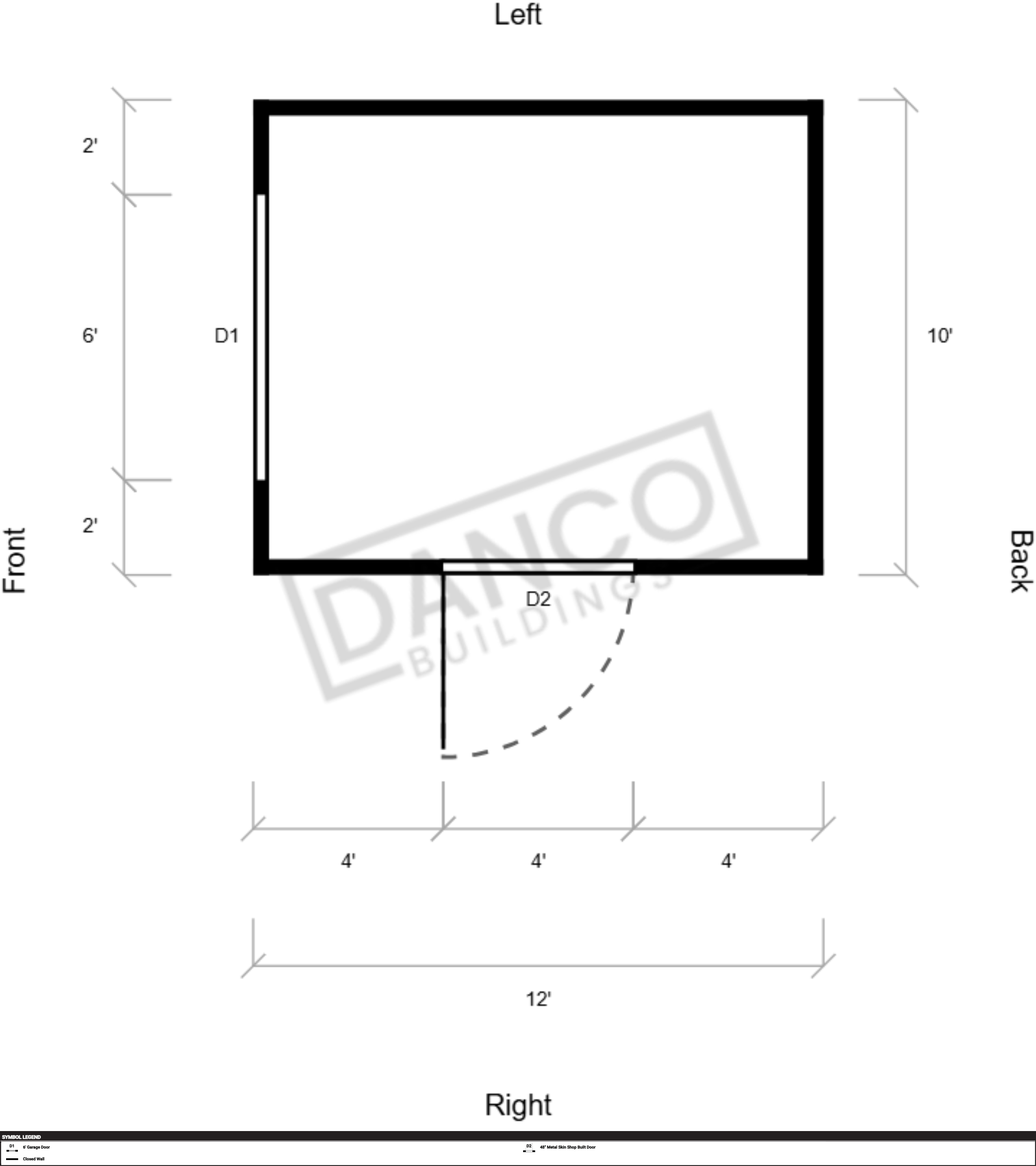 Extra Economy Metal Utility 10x12 - Image 2