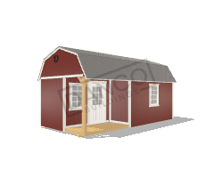 Corner Porch Lofted Barn Cabin 10x20