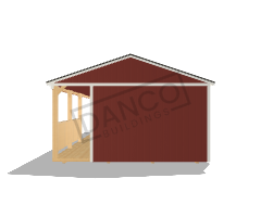 Side Porch Cabin 16x40 - Image 5