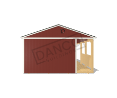 Side Porch Cabin 16x40 - Image 6