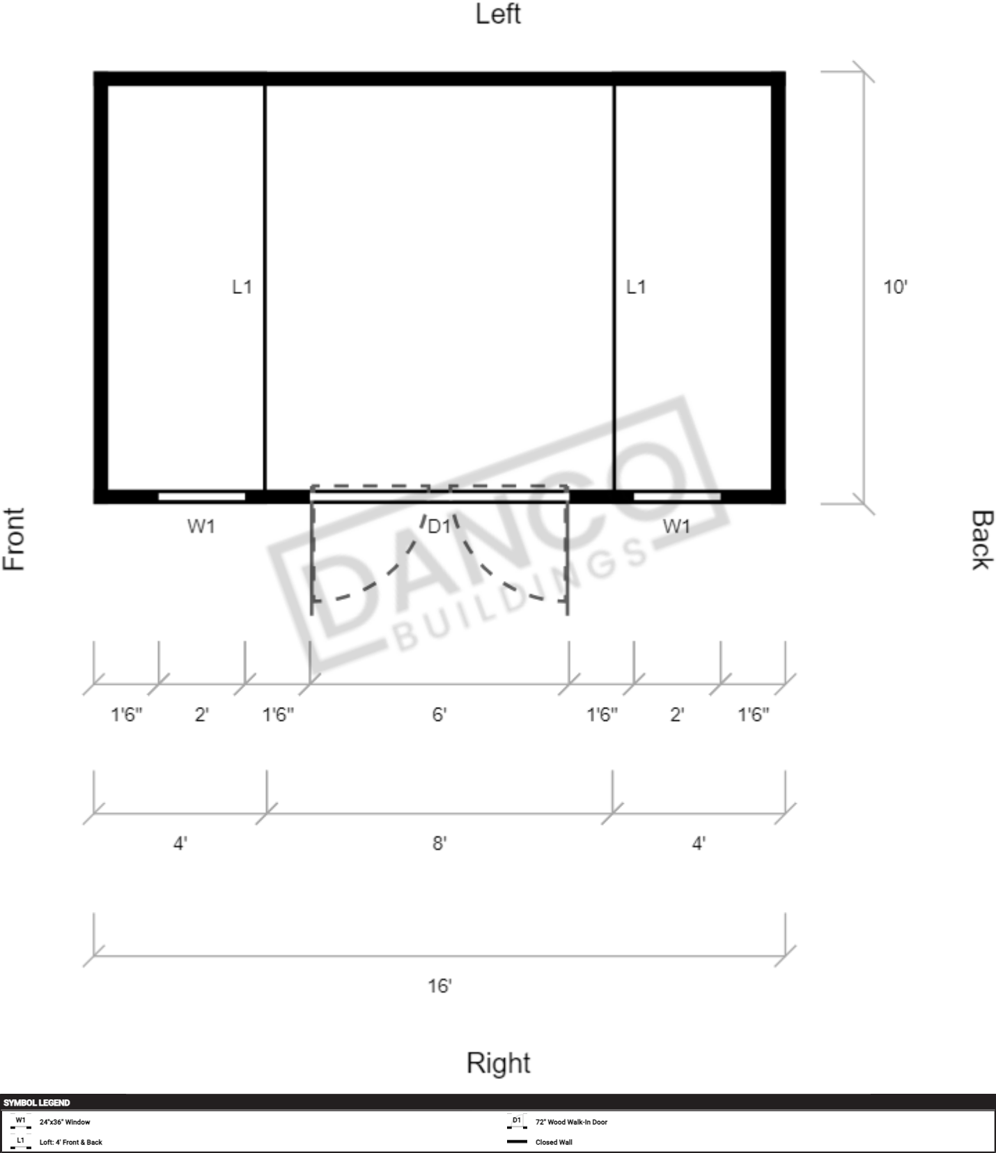 Side Lofted Barn 10x16 - Image 2