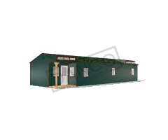Corner Porch Cabin 16x50