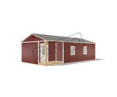 Corner Porch Cabin 16x32