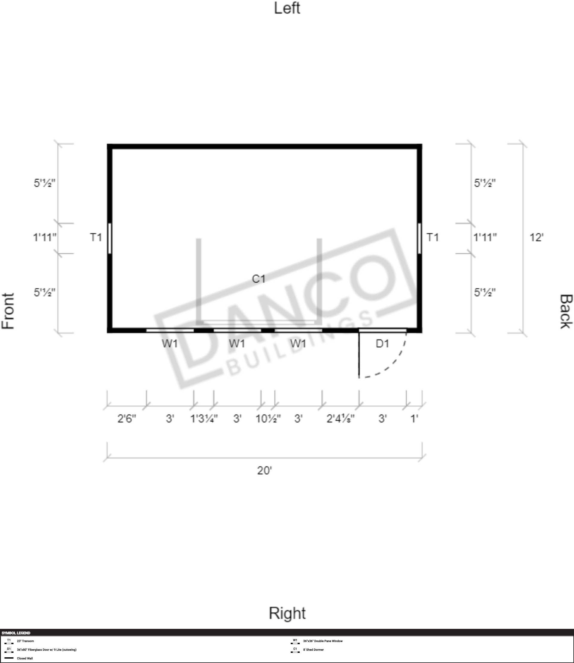 Dormer Shed 12x20 - Image 2
