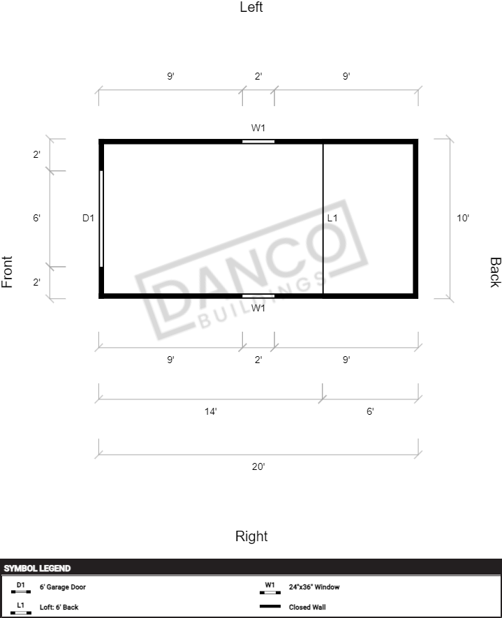 Extra Economy Lofted Barn 10x20 - Image 2