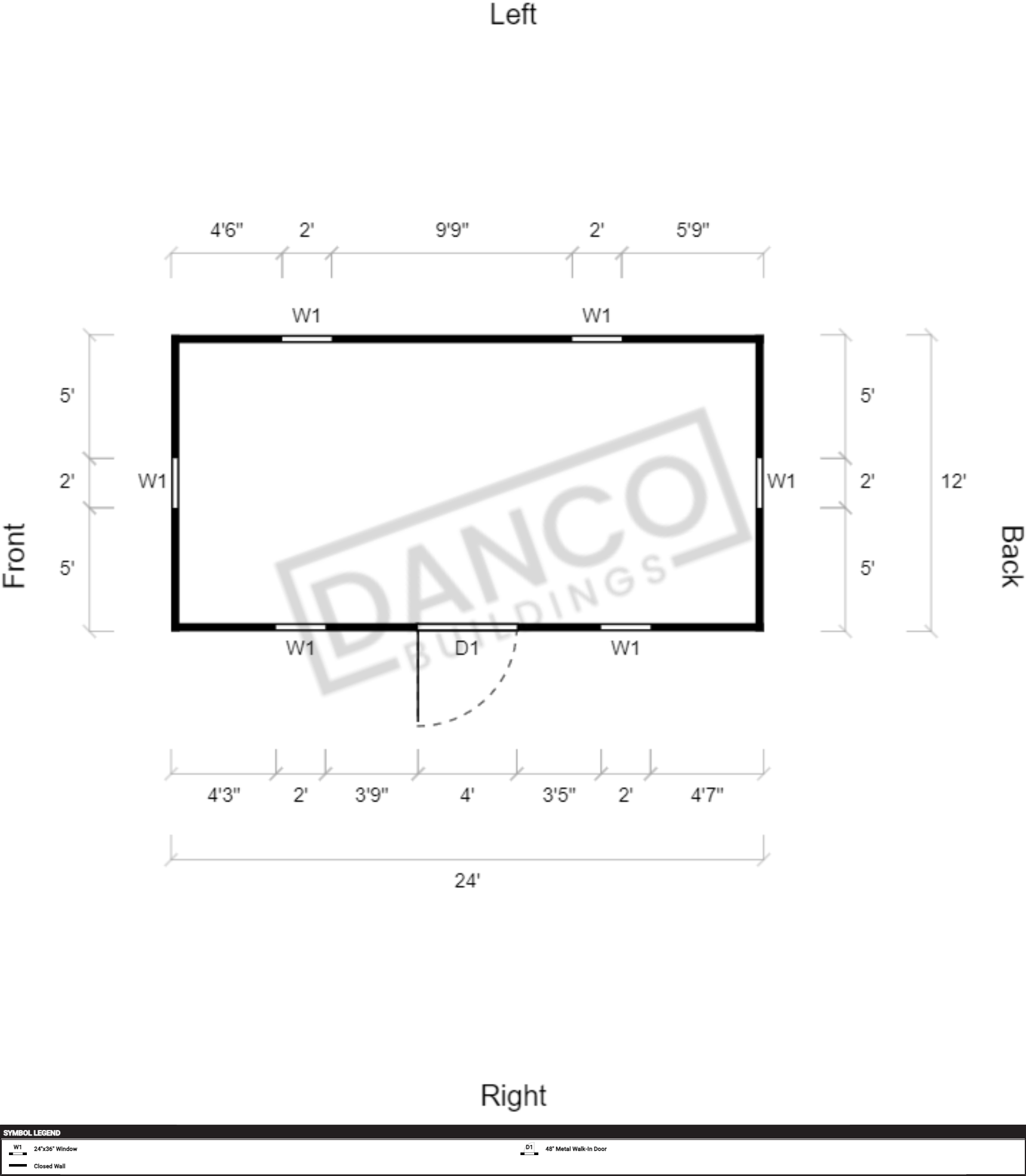 Extra Economy Metal Utility 12x24/240983 - Image 2