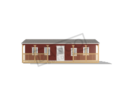 Side Porch Cabin 12x32 - Image 3