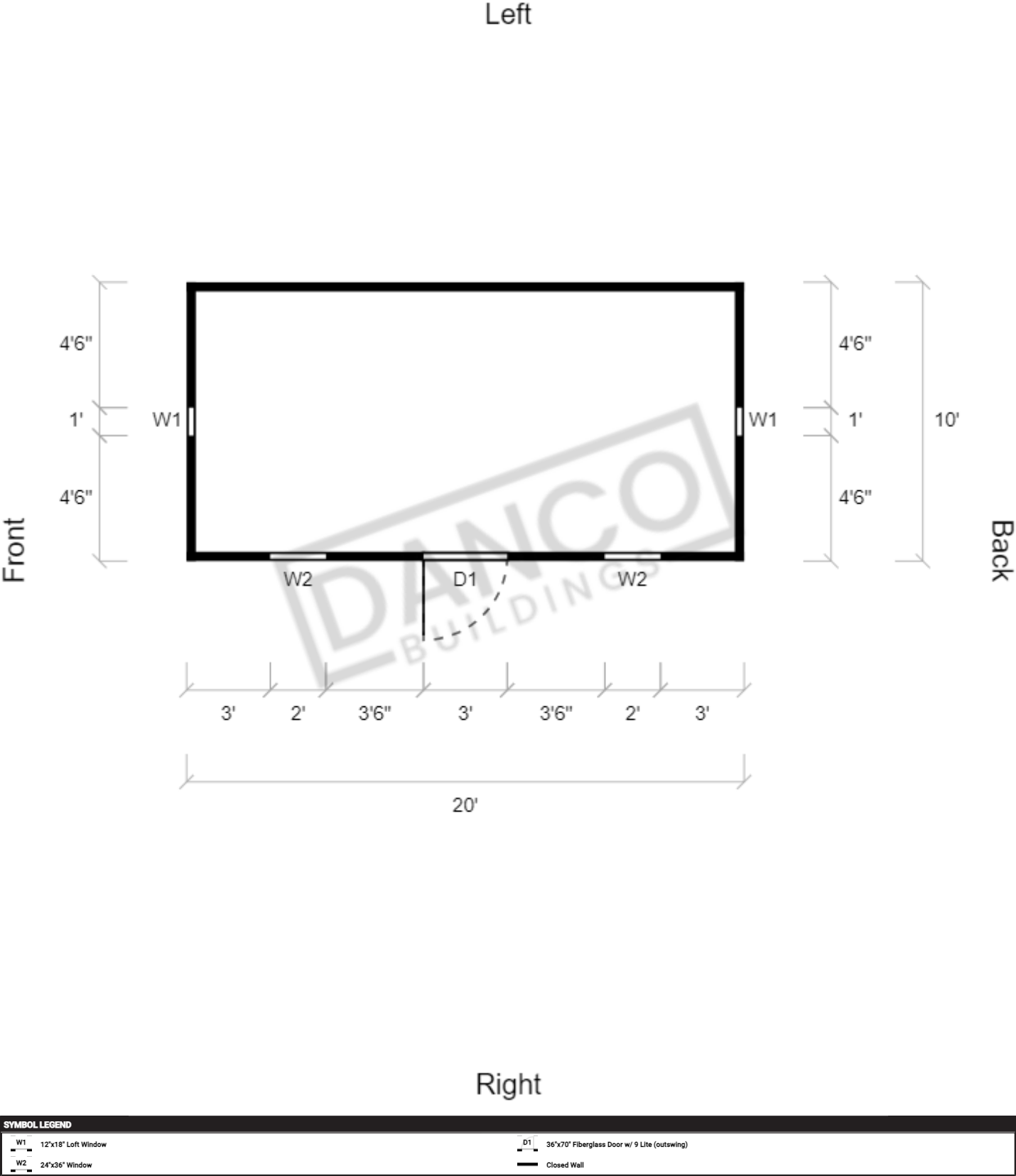 Economy Wood Lofted Barn 10x20 - Image 2