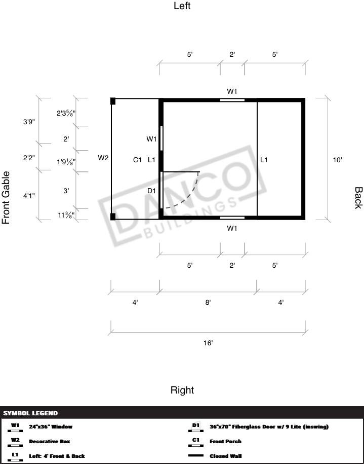 Lofted Barn Cabin 10x16 - Image 2