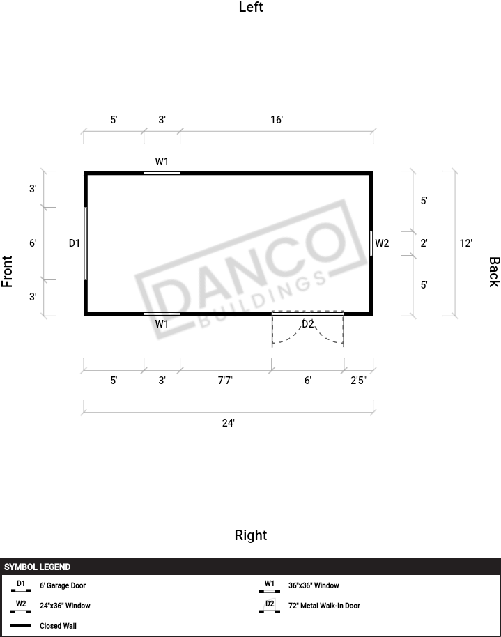 Extra Economy Metal Utility 12x24 - Image 2