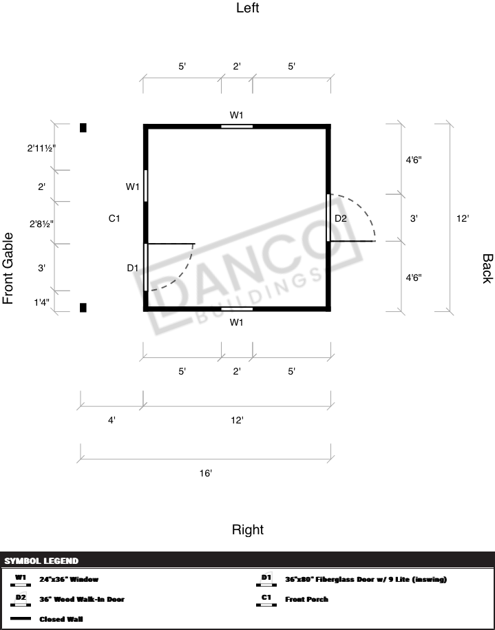 Standard Cabin 12x16 - Image 2