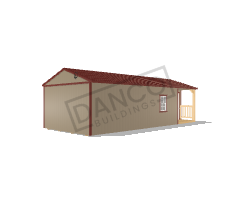 Corner Porch Cabin 14x32
