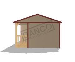 Corner Porch Cabin 14x32 - Image 5