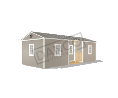 Center Side Porch Cabin 12x28