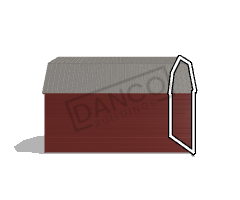 Extra Economy Lofted Barn 12x16 - Image 4