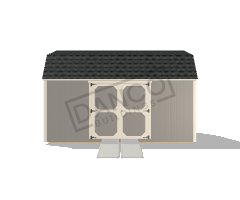 Side Lofted Barn 10x16 - Image 3