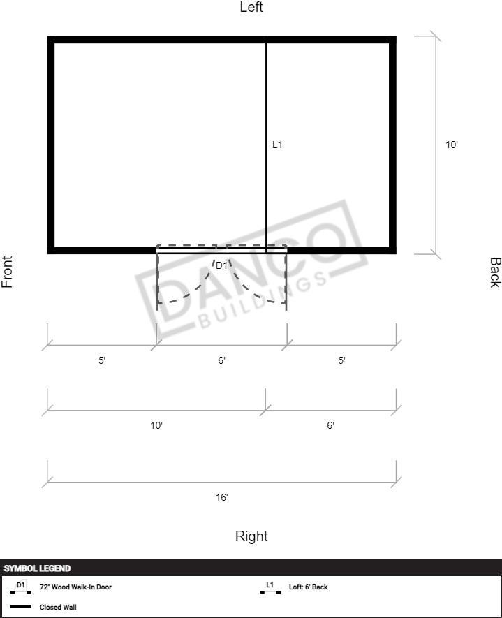 Side Lofted Barn 10x16 - Image 2