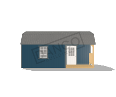 Corner Porch Lofted Barn Cabin 10x20 - Image 3