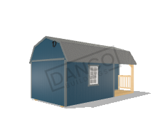 Corner Porch Lofted Barn Cabin 10x20