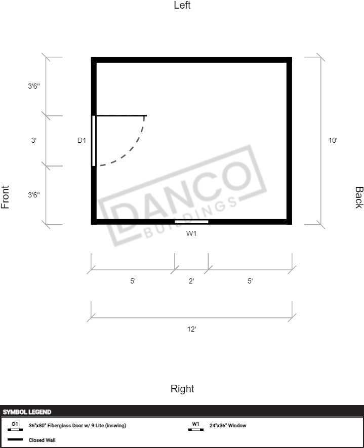 Economy Wood Utility 10x12/241053 - Image 2